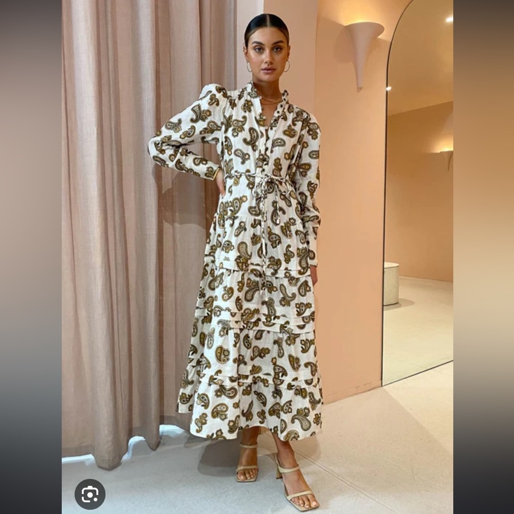 Alemais Mia Midi Dress Size 10 GUC
